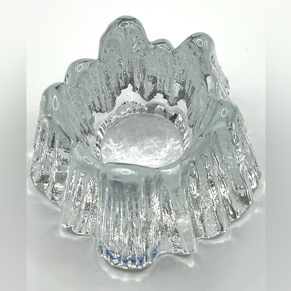 Nybro Accents Nybro Sweden Crystal Glass Volcano Votive Candle